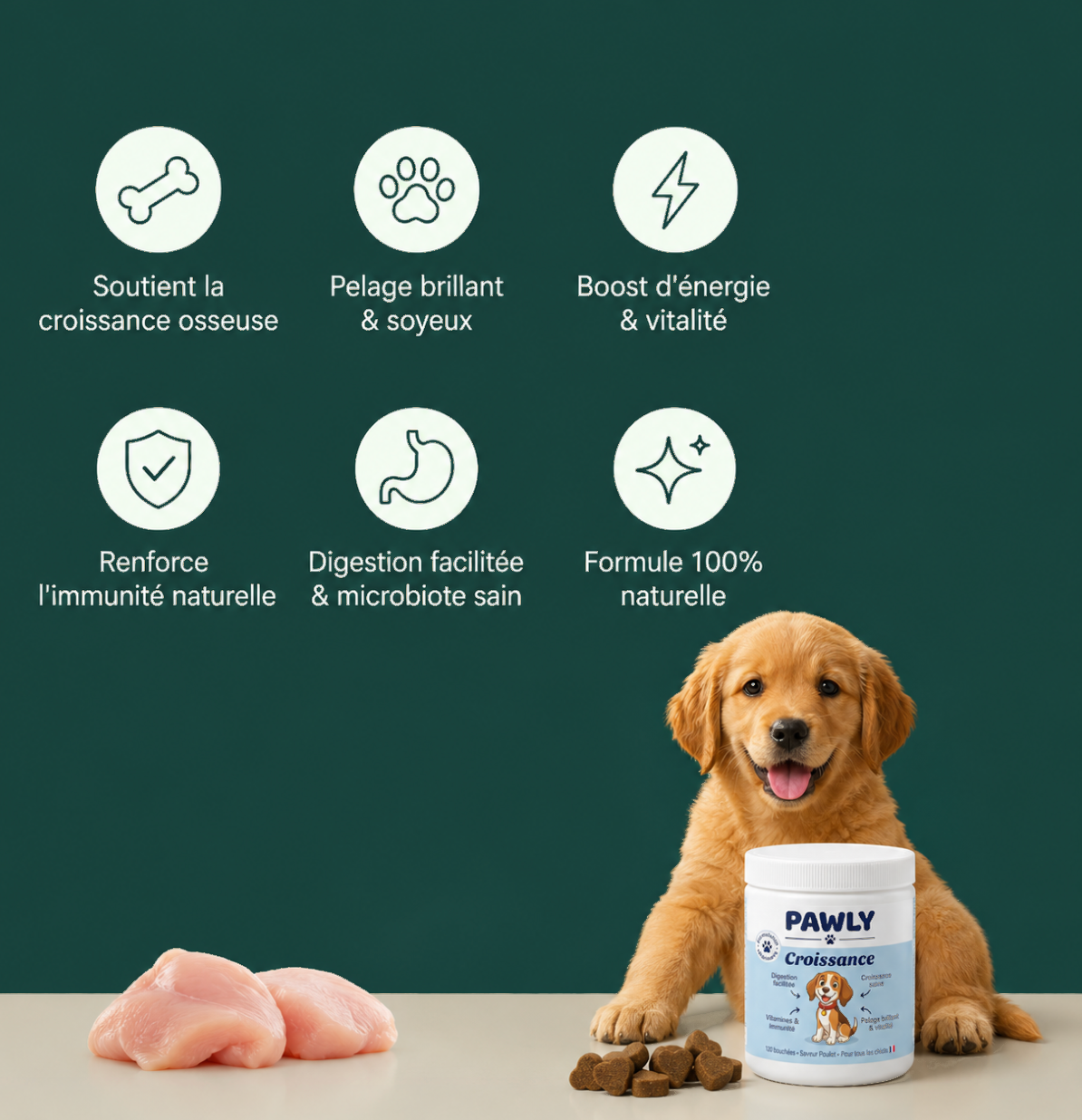Bénéfices Pawly Puppy