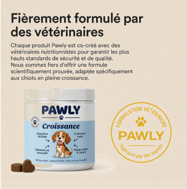 Fièrement formulé par des vétérinaires